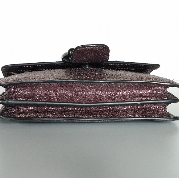 Steve Madden Grey Glitter Steel Chain Crossbody Bag - Picture 6 of 13